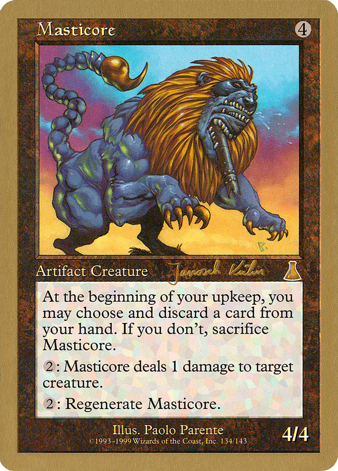 Masticore (Janosch Kuhn) [World Championship Decks 2000] - Magic: The Gathering - Card Brawlers | Quebec | Canada |