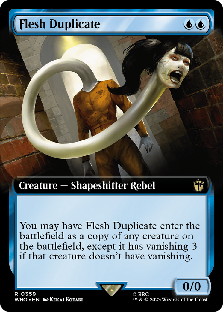 Flesh Duplicate (Extended Art) [Doctor Who] - Magic: The Gathering - Card Brawlers | Quebec | Canada |