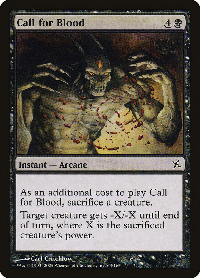Call for Blood [Betrayers of Kamigawa] - Magic: The Gathering - Card Brawlers | Quebec | Canada |