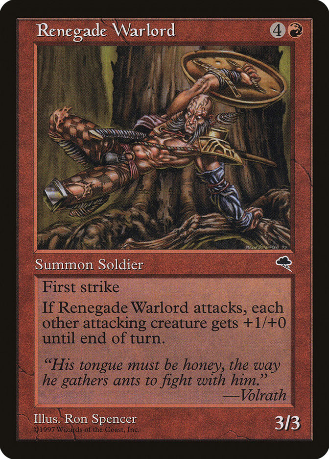 Renegade Warlord [Tempest] - Magic: The Gathering - Card Brawlers | Quebec | Canada |