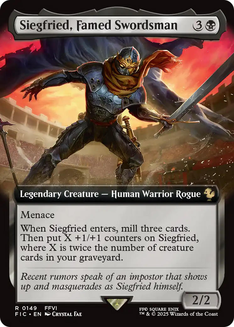 Siegfried, Famed Swordsman (Extended Art) [FINAL FANTASY Commander] - Magic: The Gathering - Card Brawlers | Quebec | Canada |