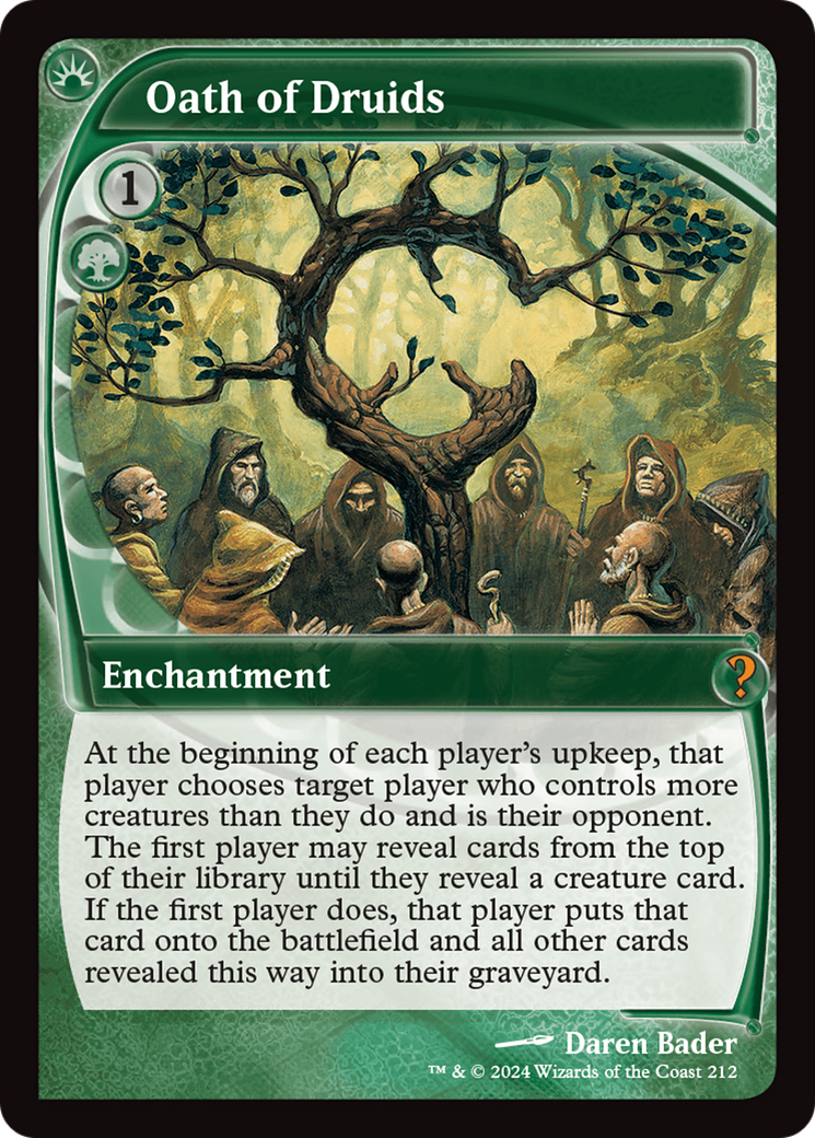 Oath of Druids (Future Sight) [Mystery Booster 2] - Magic: The Gathering - Card Brawlers | Quebec | Canada |
