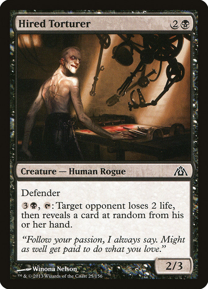 Hired Torturer [Dragon's Maze] - Magic: The Gathering - Card Brawlers | Quebec | Canada |