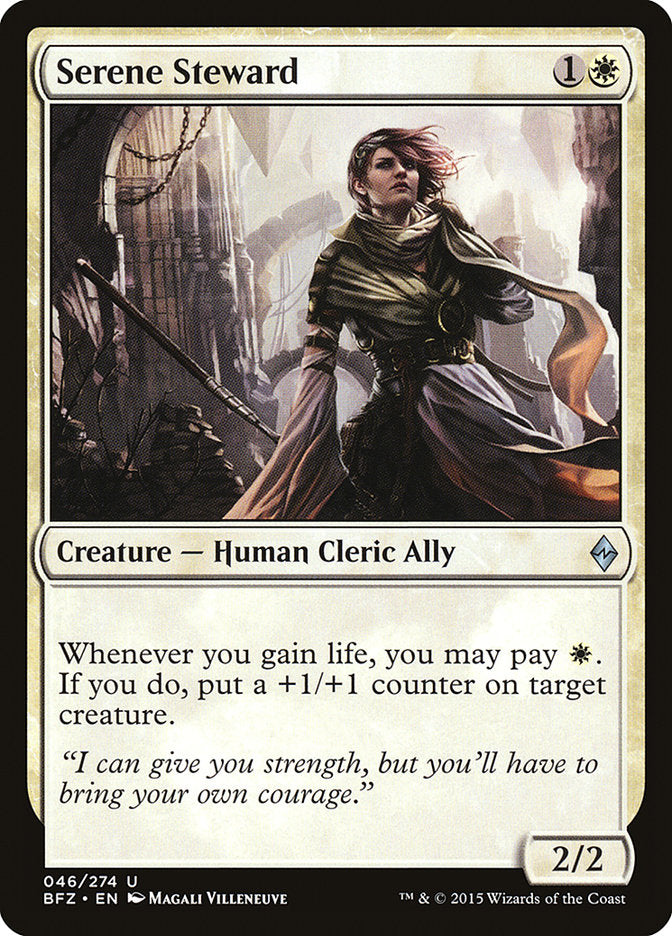 Serene Steward [Battle for Zendikar] - Magic: The Gathering - Card Brawlers | Quebec | Canada |
