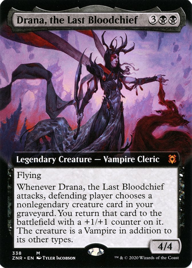 Drana, the Last Bloodchief (Extended Art) [Zendikar Rising] - Magic: The Gathering - Card Brawlers | Quebec | Canada |