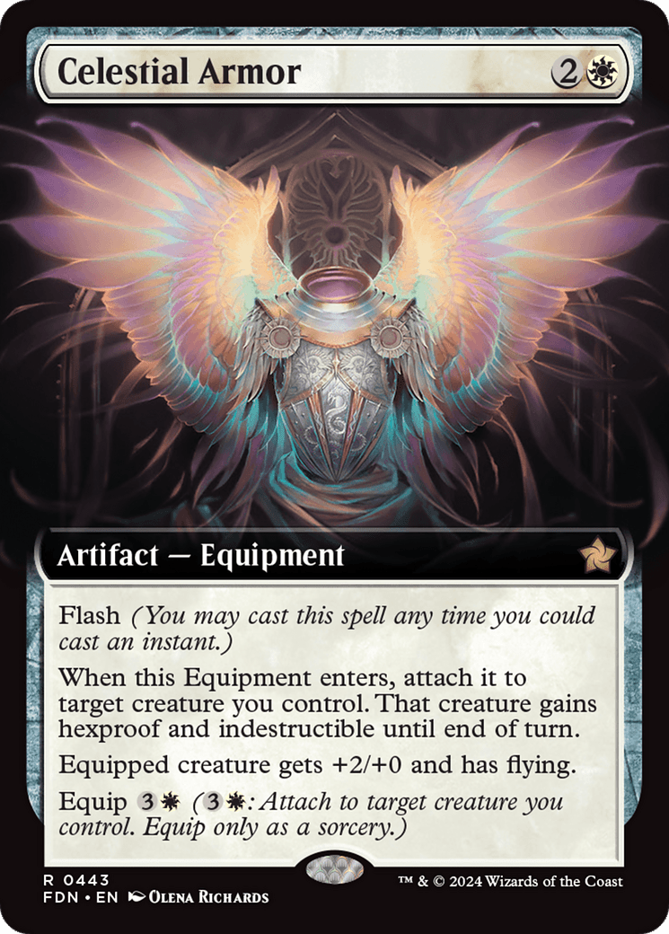Celestial Armor (Extended Art) [Foundations] - Card Brawlers