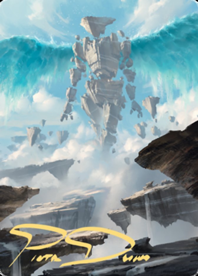Celestial Colonnade Art Card (Gold - Stamped Signature) [Zendikar Rising Art Series] - Card Brawlers