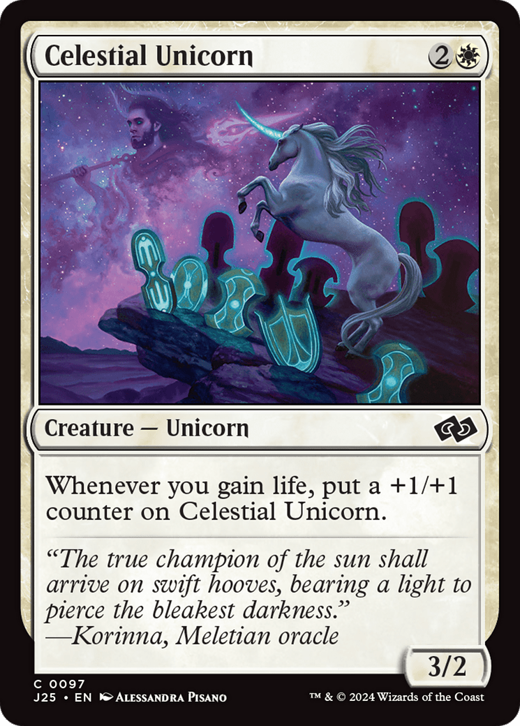 Celestial Unicorn [Foundations Jumpstart] - Card Brawlers