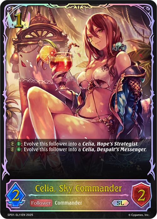 Celia, Sky Commander (SL) (SP01 - SL11EN) [Seaside Memories] - Card Brawlers
