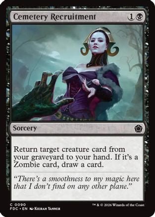 Cemetery Recruitment (FDC-090) - Commander: Foundations - Card Brawlers