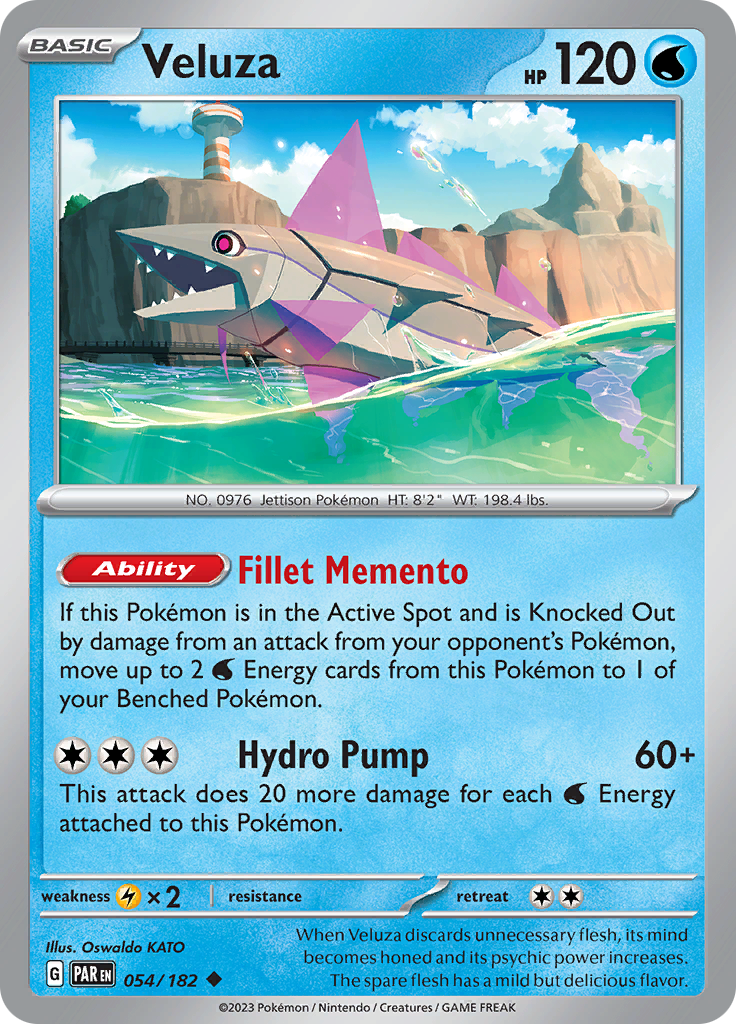 Veluza (054/182) [Scarlet & Violet: Paradox Rift] - Pokémon - Card Brawlers | Quebec | Canada |