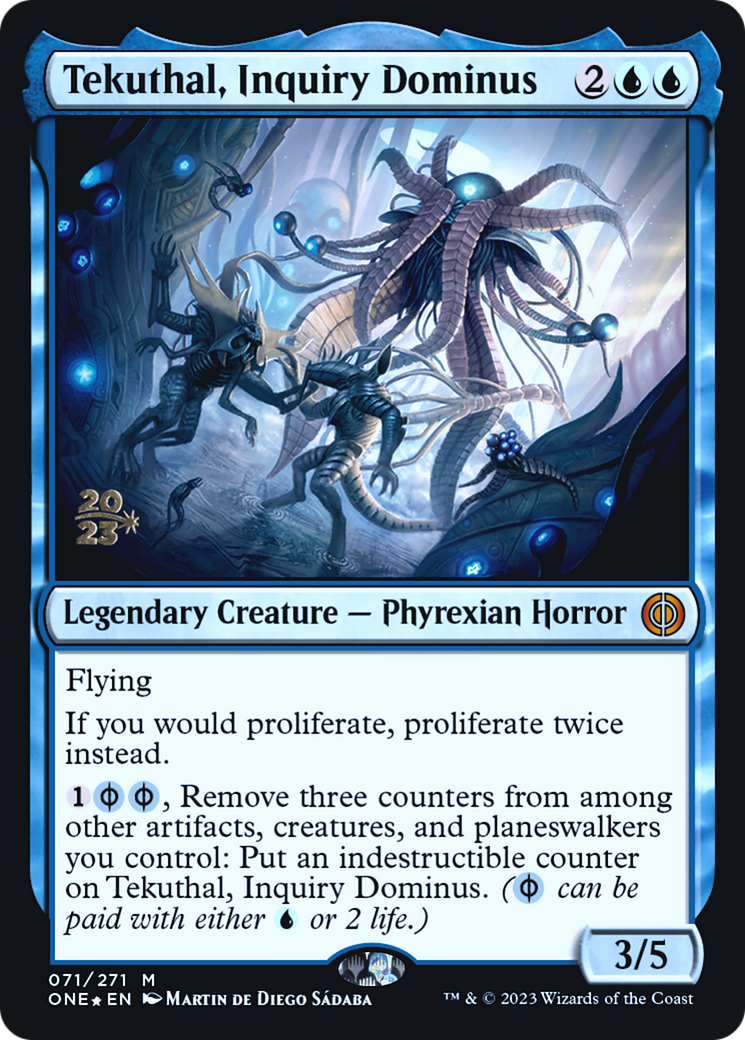 Tekuthal, Inquiry Dominus [Phyrexia: All Will Be One Prerelease Promos] - Magic: The Gathering - Card Brawlers | Quebec | Canada |