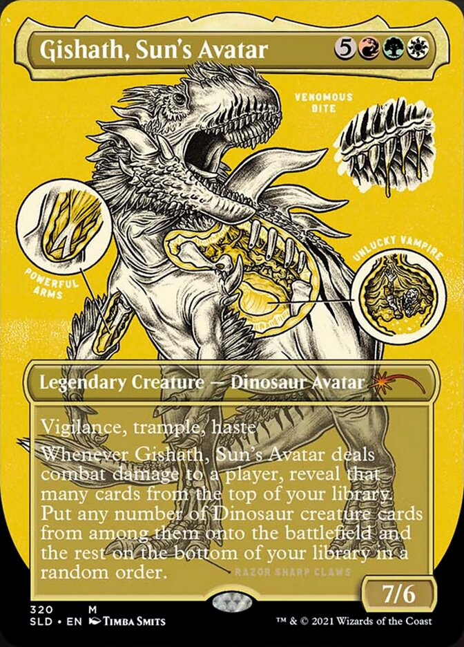 Gishath, Sun's Avatar (Borderless) [Secret Lair Drop Series] - Magic: The Gathering - Card Brawlers | Quebec | Canada |