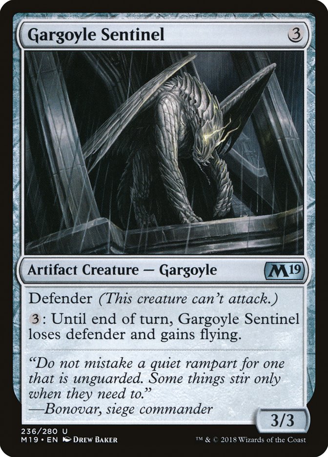 Gargoyle Sentinel [Core Set 2019] - Magic: The Gathering - Card Brawlers | Quebec | Canada |