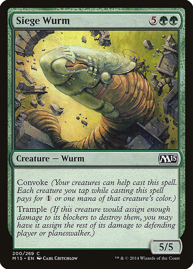 Siege Wurm [Magic 2015] - Magic: The Gathering - Card Brawlers | Quebec | Canada |