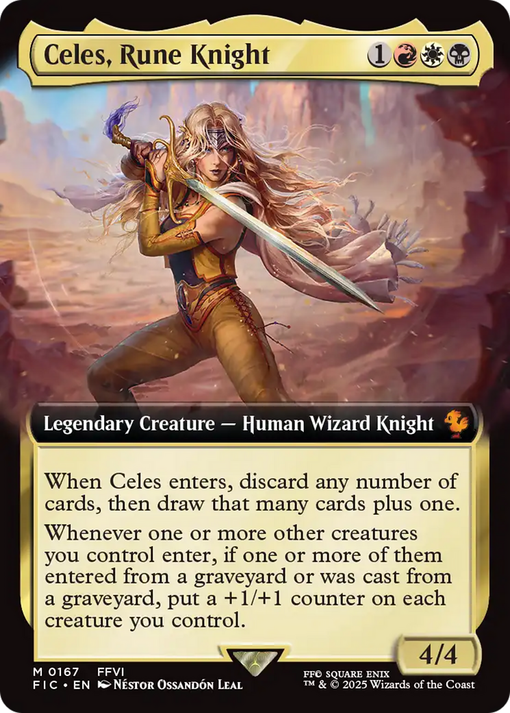 Celes, Rune Knight (Extended Art) [FINAL FANTASY Commander] - Magic: The Gathering - Card Brawlers | Quebec | Canada |