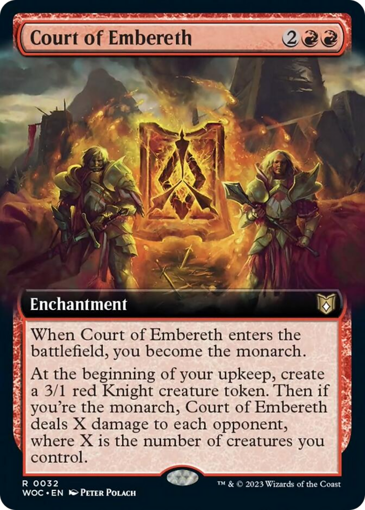 Court of Embereth (Extended Art) [Wilds of Eldraine Commander] - Magic: The Gathering - Card Brawlers | Quebec | Canada |
