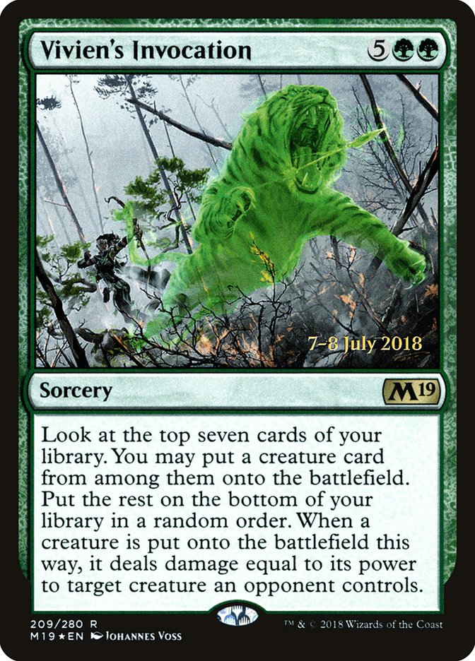 Vivien's Invocation [Core Set 2019 Prerelease Promos] - Magic: The Gathering - Card Brawlers | Quebec | Canada |