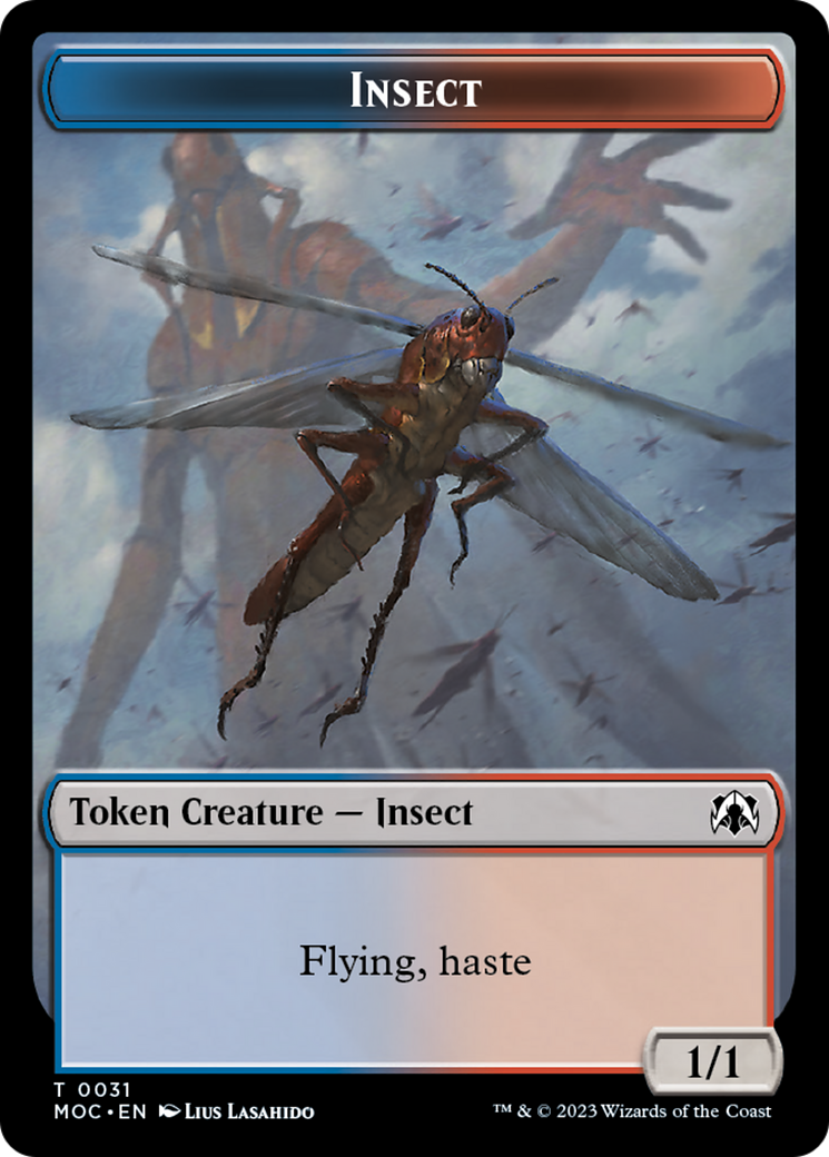Soldier // Insect Double-Sided Token [March of the Machine Commander Tokens] - Magic: The Gathering - Card Brawlers | Quebec | Canada |