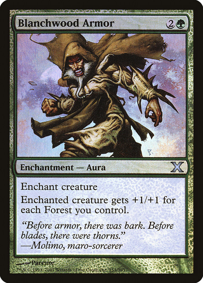 Blanchwood Armor (Premium Foil) [Tenth Edition] - Magic: The Gathering - Card Brawlers | Quebec | Canada |