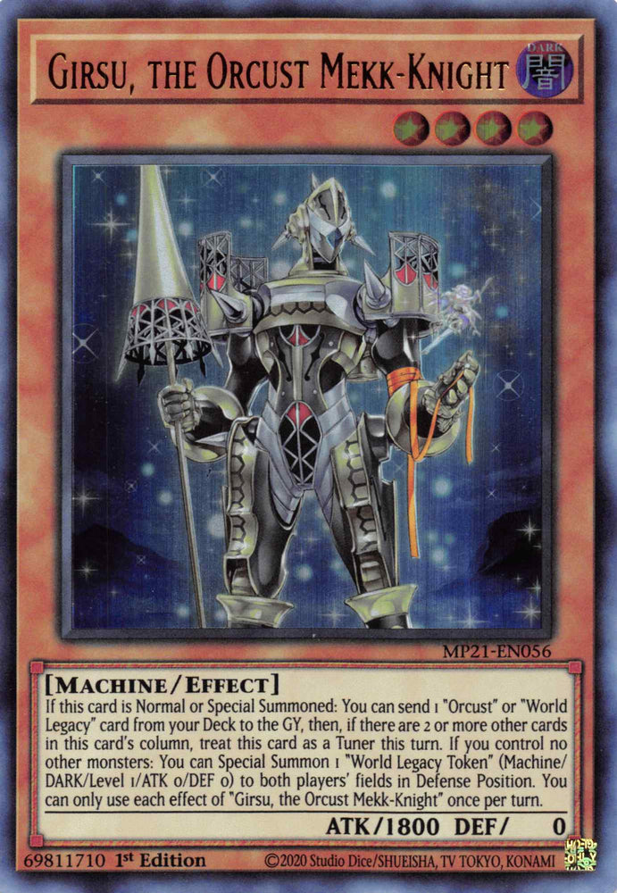 Girsu, l'Orcust Mekk-Knight [MP21-EN056] Ultra Rare 