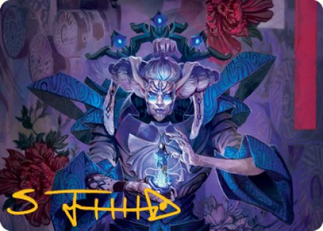 Tameshi, Reality Architect 1 Art Card (Gold-Stamped Signature) [Kamigawa: Neon Dynasty Art Series] - Magic: The Gathering - Card Brawlers | Quebec | Canada |
