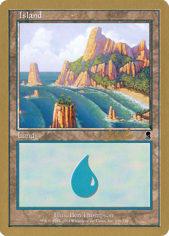 Island (cr336) (Carlos Romao) [World Championship Decks 2002] - Magic: The Gathering - Card Brawlers | Quebec | Canada |