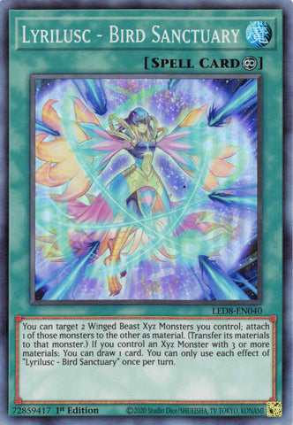 Lyrilusc - Bird Sanctuary [LED8-EN040] Super Rare - Yu-Gi-Oh! - Card Brawlers | Quebec | Canada |