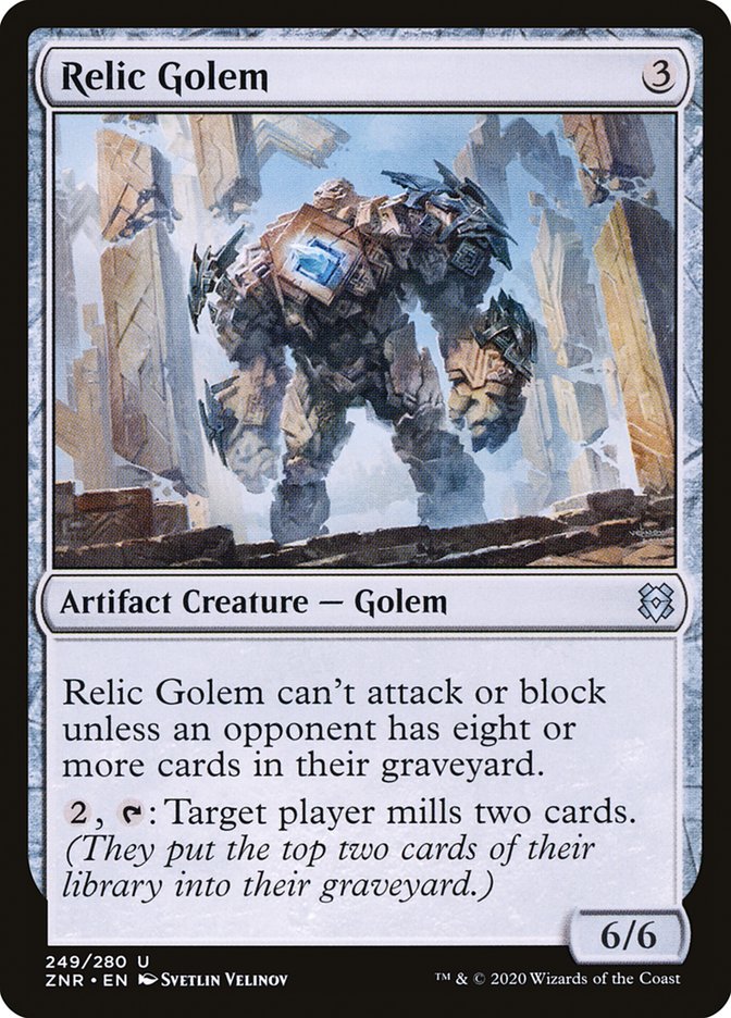 Relic Golem [Zendikar Rising] - Magic: The Gathering - Card Brawlers | Quebec | Canada |