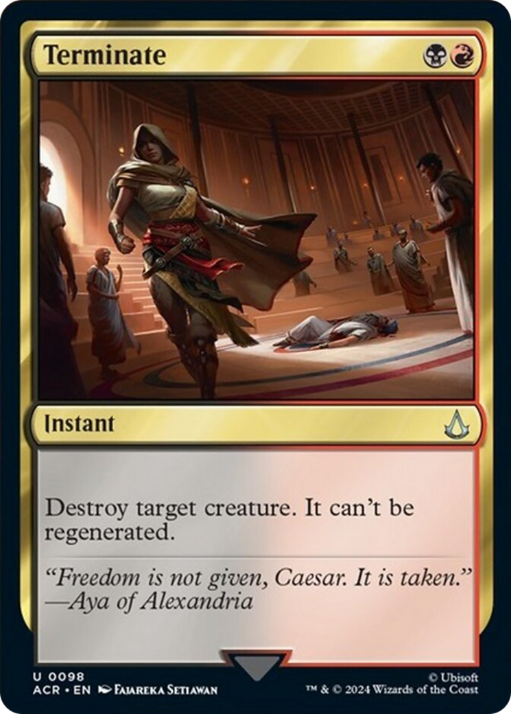 Terminate [Assassin's Creed] - Magic: The Gathering - Card Brawlers | Quebec | Canada |