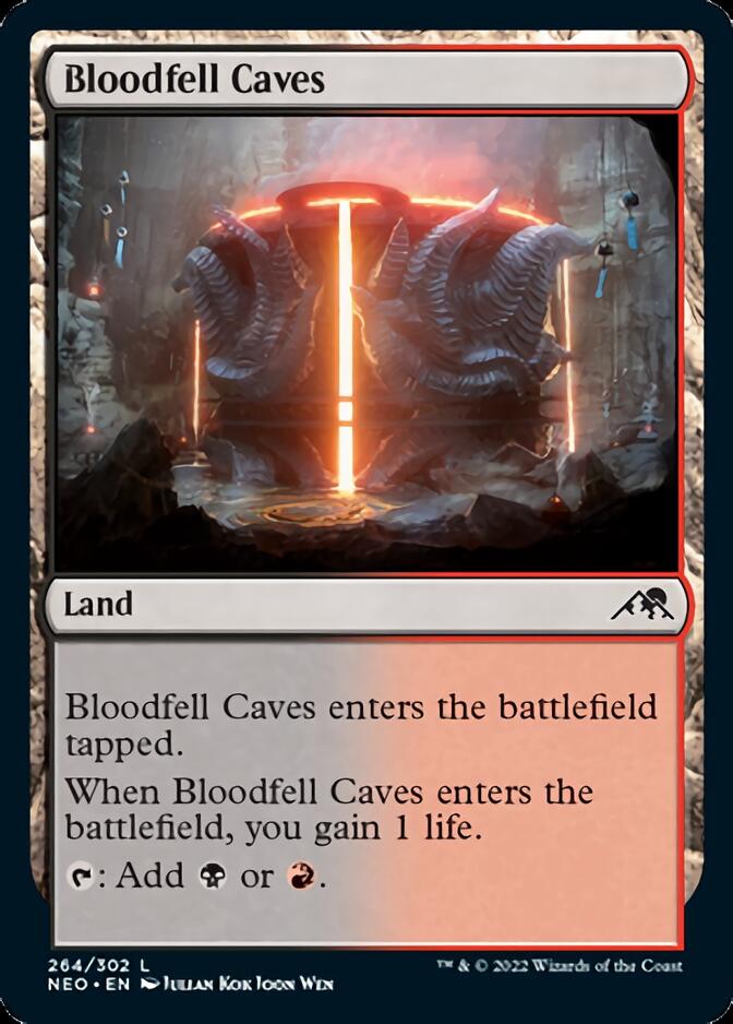 Bloodfell Caves [Kamigawa: Neon Dynasty] - Magic: The Gathering - Card Brawlers | Quebec | Canada |