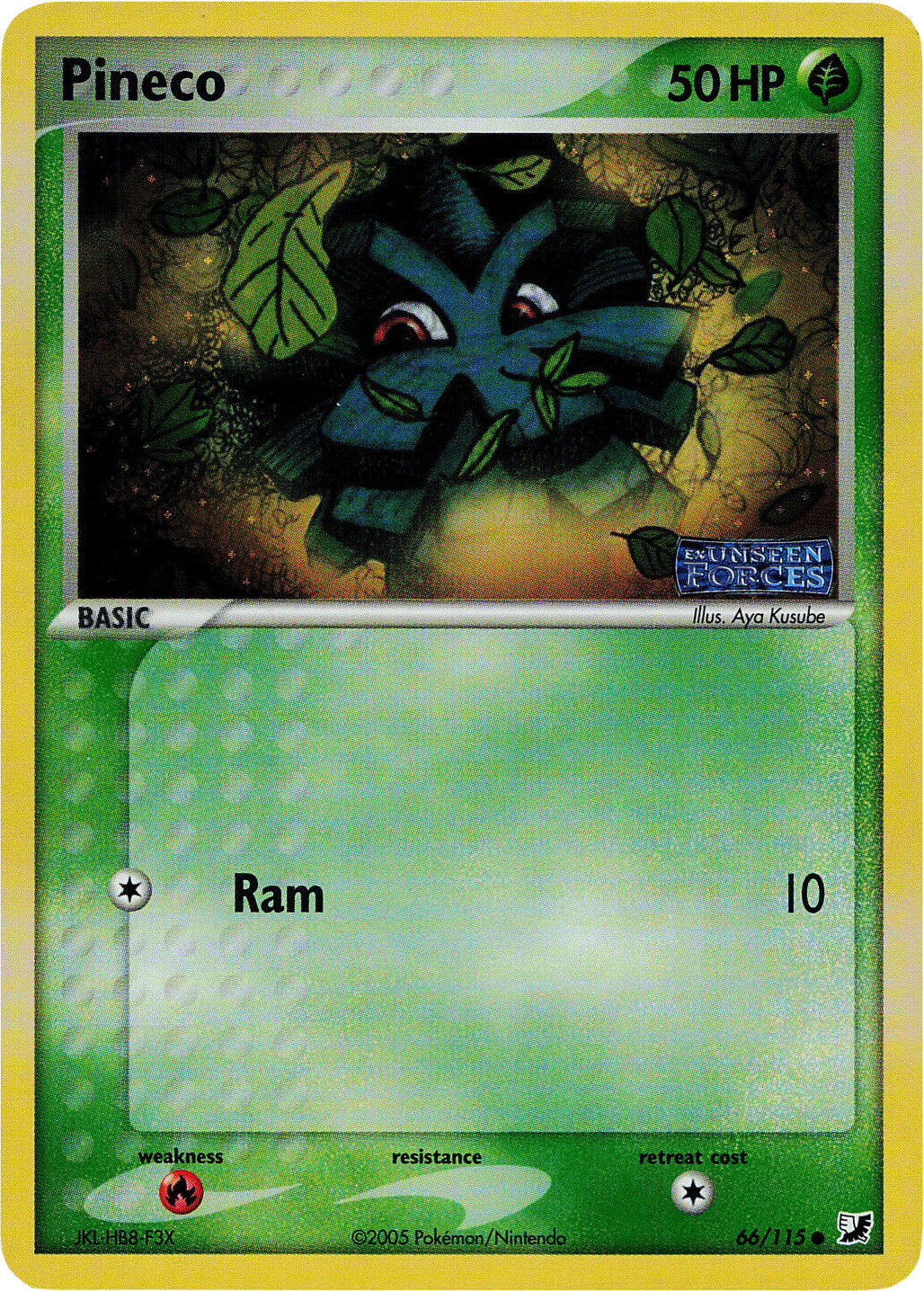 Pineco (66/115) (Stamped) [EX: Unseen Forces] - Pokémon - Card Brawlers | Quebec | Canada |
