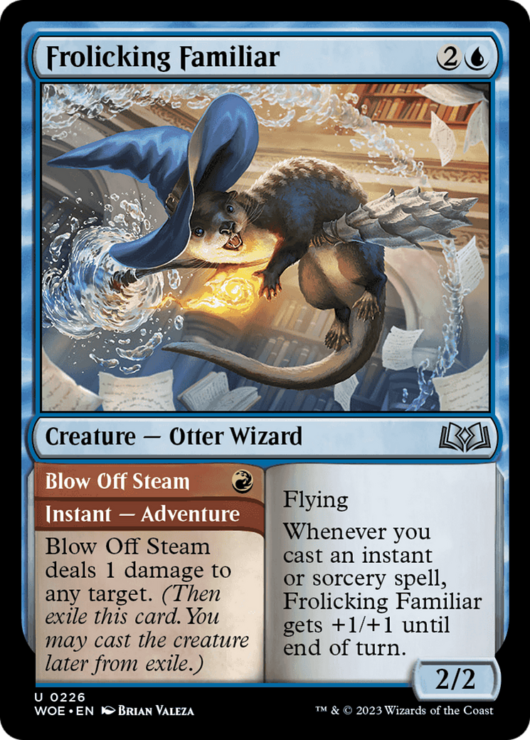 Frolicking Familiar // Blow Off Steam [Wilds of Eldraine] - Magic: The Gathering - Card Brawlers | Quebec | Canada |