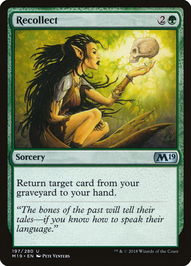 Recollect [Core Set 2019] - Magic: The Gathering - Card Brawlers | Quebec | Canada |