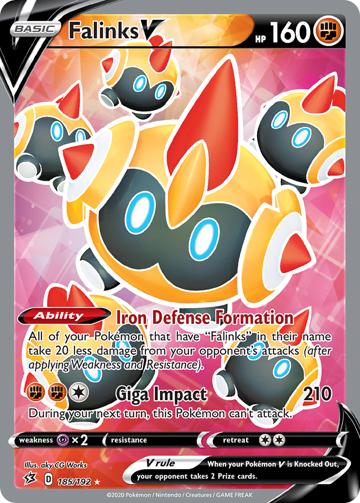 Falinks V (185/192) [Sword & Shield: Rebel Clash] - Pokémon - Card Brawlers | Quebec | Canada |