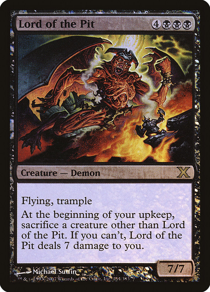 Lord of the Pit (Premium Foil) [Tenth Edition] - Magic: The Gathering - Card Brawlers | Quebec | Canada |