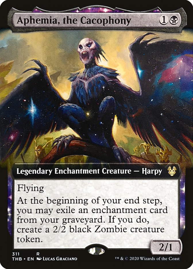 Aphemia, the Cacophony (Extended Art) [Theros Beyond Death] - Magic: The Gathering - Card Brawlers | Quebec | Canada |