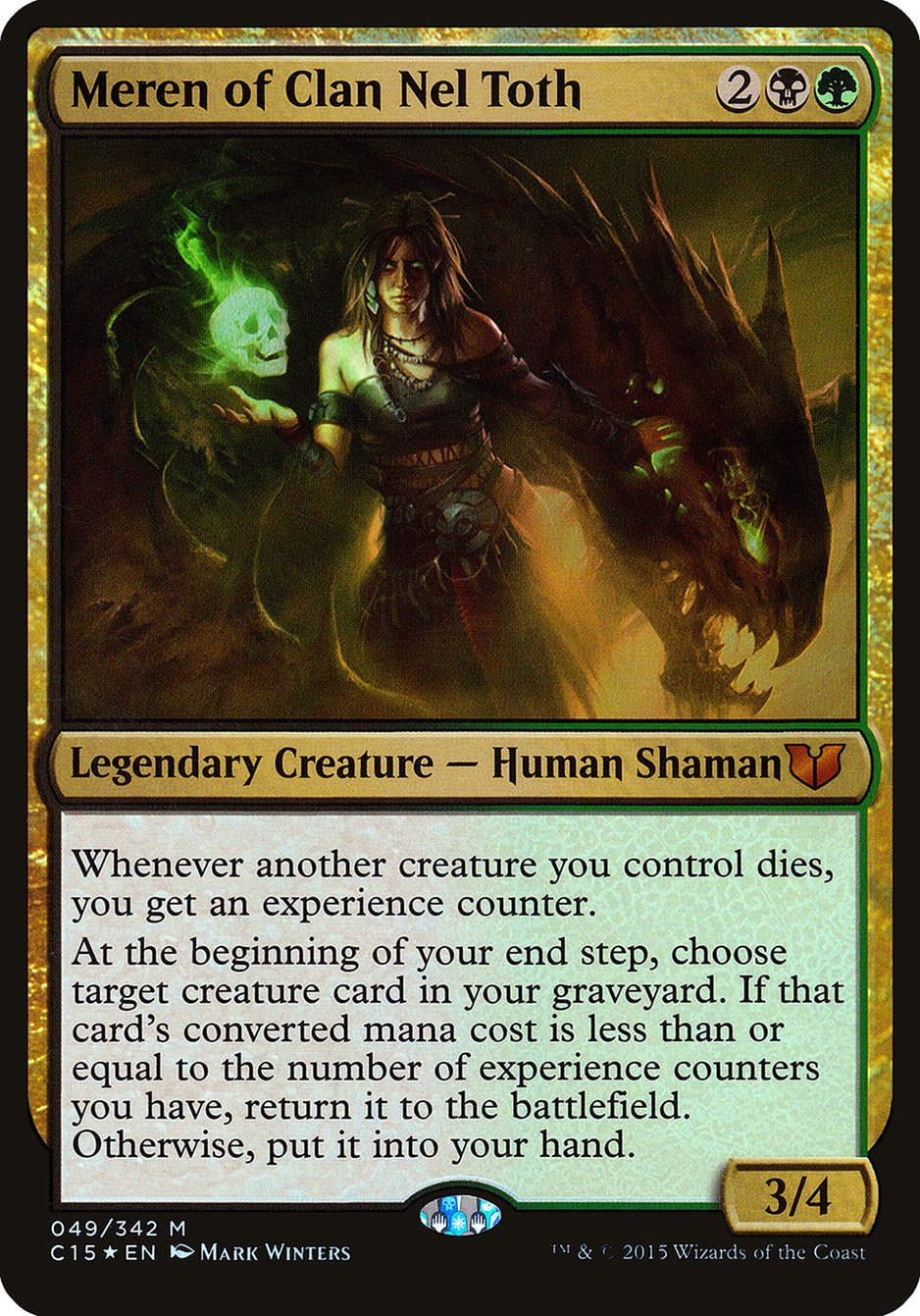 Meren of Clan Nel Toth (Oversized) [Commander 2015 Oversized] - Magic: The Gathering - Card Brawlers | Quebec | Canada |