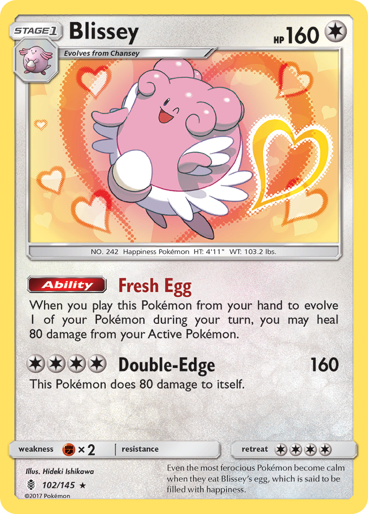 Blissey (102/145) [Sun & Moon: Guardians Rising] - Pokémon - Card Brawlers | Quebec | Canada |