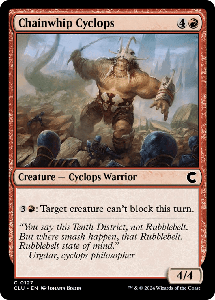 Chainwhip Cyclops [Ravnica: Clue Edition] - Card Brawlers