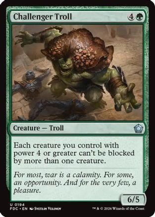 Challenger Troll (FDC-194) - Commander: Foundations - Card Brawlers