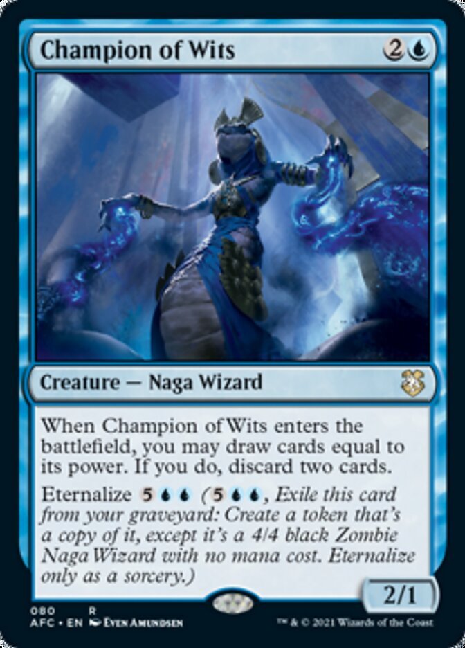 Champion of Wits [Dungeons & Dragons: Adventures in the Forgotten Realms Commander] - Card Brawlers