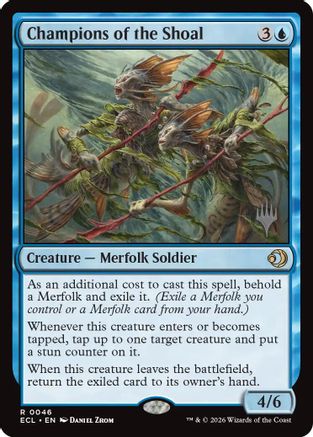 Champions of the Shoal (PPECL-046) - Promo Pack: Lorwyn Eclipsed Foil - Card Brawlers
