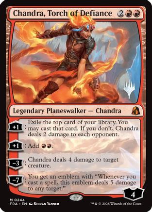 Chandra, Torch of Defiance (PPFRA-244) - Promo Pack: Reality Fracture - Card Brawlers