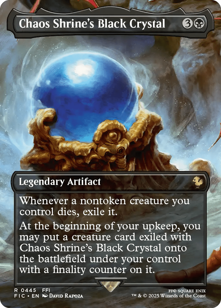Chaos Shrine's Black Crystal (Borderless) [FINAL FANTASY Commander] - Card Brawlers