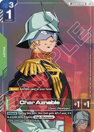 Char Aznable (C+) (SP) (ST03-011) - Freedom Ascension Holofoil - Card Brawlers