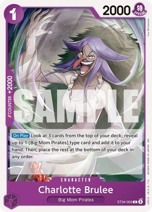 Charlotte Brulee (ST34-003) - Starter Deck 34: PURPLE Charlotte Katakuri - Card Brawlers