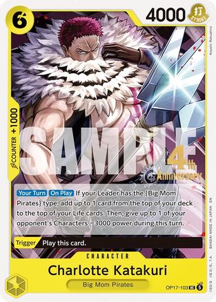 Charlotte Katakuri (OP17-103) - The World's Strongest Warriors Release Event Cards - Card Brawlers