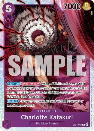 Charlotte Katakuri (ST34-001) (ST34-001) - Starter Deck 34: PURPLE Charlotte Katakuri Foil - Card Brawlers
