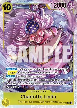 Charlotte Linlin (112) (OP17-112) - The World's Strongest Warriors Foil - Card Brawlers